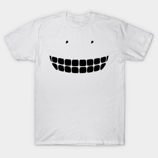 Floating Smile - in black T-Shirt